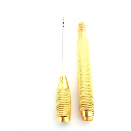 Diagonal Cannula with 3 holes and Threaded Fitting Connector 15 cm